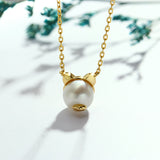 Silver Natural Freshwater Pearl Choker Clavicle Chain – Surprise Gifts — 3
