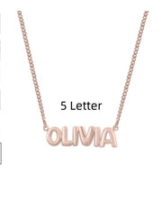Personalized 3D Bubble Name Necklace – Jewelry Gift Ideas — 17