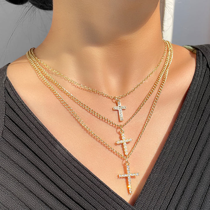 Multi-layer Heart Crystal Pendant Necklace – Jewelry Gift Ideas — 1