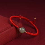 Women's Hetian Jade Transfer Beads Red String – Jewelry Gift Ideas — 5