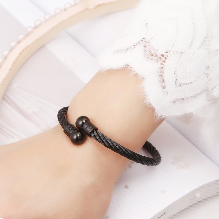 Stainless Steel Wire Ring Bracelet Women – Jewelry Gift Ideas — 1