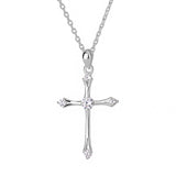 Silver Vintage Cross Necklace For Women – Jewelry Gift Ideas — 5