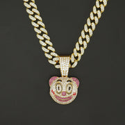 Hip Hop Round Face Pendant Necklace – Jewelry Gift Ideas — 4