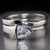 Triangle Rhinestone Zircon Ring Ornament Suit – Surprise Gifts — 2