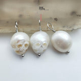 Silver Plated Vintage Freshwater Skull Pendant – Jewelry Gift Ideas — 3