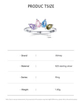 Women's S925 Sterling Silver Drop-shaped Color Zircon – Gifts for Her — 4
