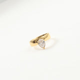 Ring Titanium Steel Plated 18K Gold – Birthday Gifts — 4