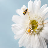 Small White Chrysanthemum Sun Flower Clavicle Chain – Everyday Gifts — 5