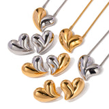 18K Gold Exaggerated Heart-shaped Necklace – Jewelry Gift Ideas — 7