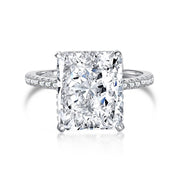High Carbon Diamond Square Diamond S925 Ring – Gift Ideas — 13