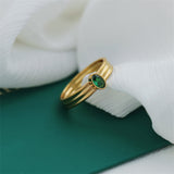 Women's Retro Double-layer Lvzuan Ring – Gifts for Her — 2