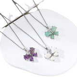 Natural Stone Crystal Small Butterfly Alloy – Jewelry Gift Ideas — 13