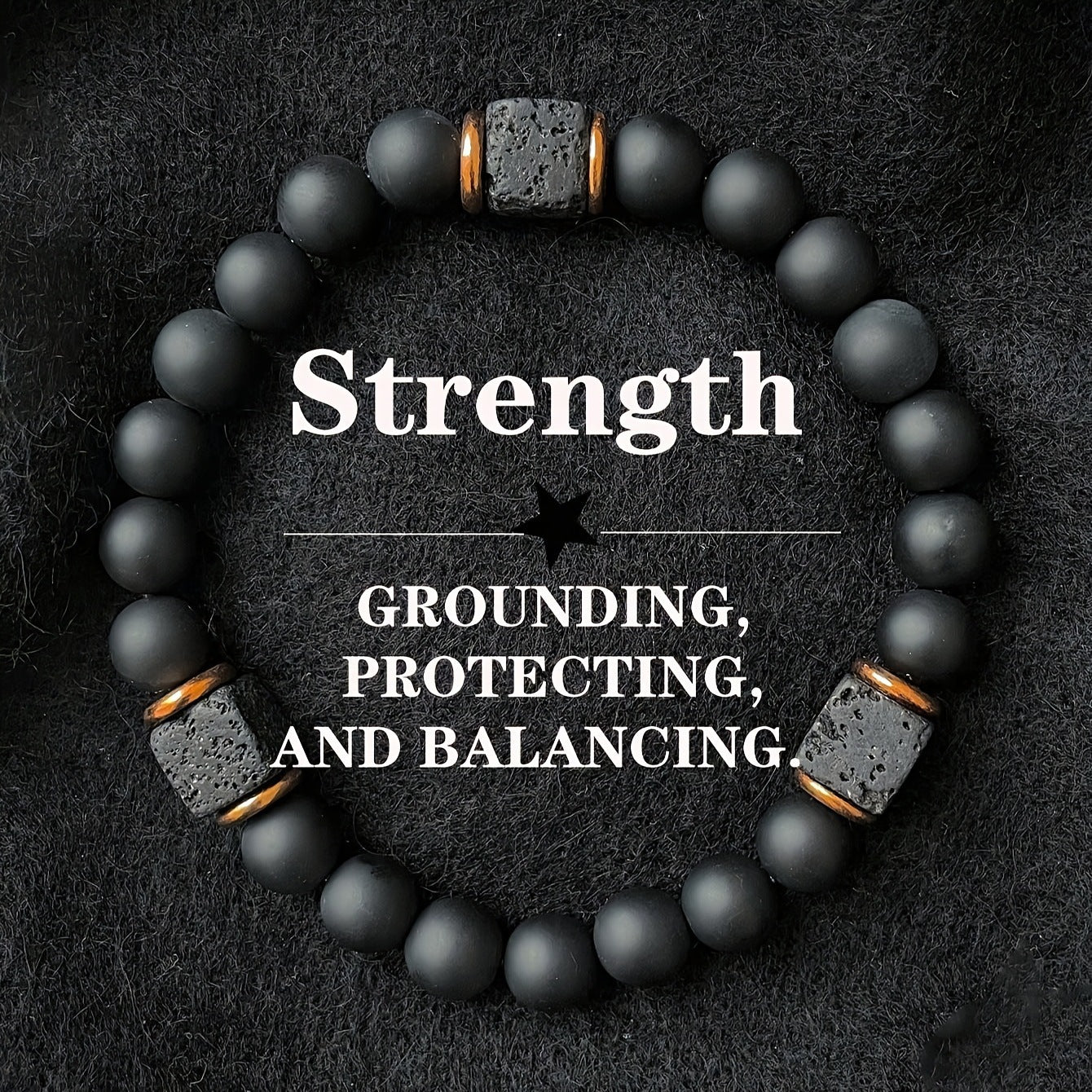 Bracelet Men's Volcanic Rock All-matching – Jewelry Gift Ideas — 1