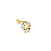 Women's Star Moon Love Puncture Thread Earrings – Gifts for Her — 20