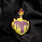 Oil Drip Love Sweater Pendant Necklace – Jewelry Gift Ideas — 3