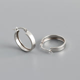 Women's Fashion Wide Flat Round S925 Earrings – Stylish Gifts — 9