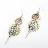 Women's Handmade Retro Gear Steampunk Earrings – Gifts for Her — 1