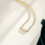 Smile Pendant Ladies Plated 14K Gold 925 Sterling – Jewelry Gift Ideas — 3