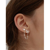 925 Double-hole Butterfly Earrings – Gift Ideas — 2