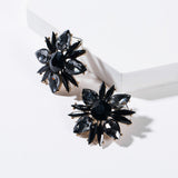 Floral Acrylic Full Diamond Earrings – Unique Gift Ideas — 2