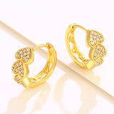 Slightly Inlaid With Zirconium Love Ear Ring – Gifts for Couples — 4