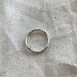 Women's Sterling Silver Letter Wave Closure Ring – Gifts for Her — 2