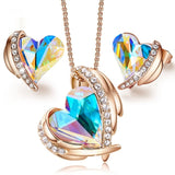 Angel Necklace Ear Stud Jewelry Suit Simple – Jewelry Gift Ideas — 14