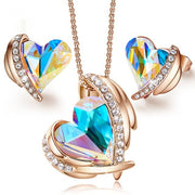 Angel Necklace Ear Stud Jewelry Suit Simple – Jewelry Gift Ideas — 14