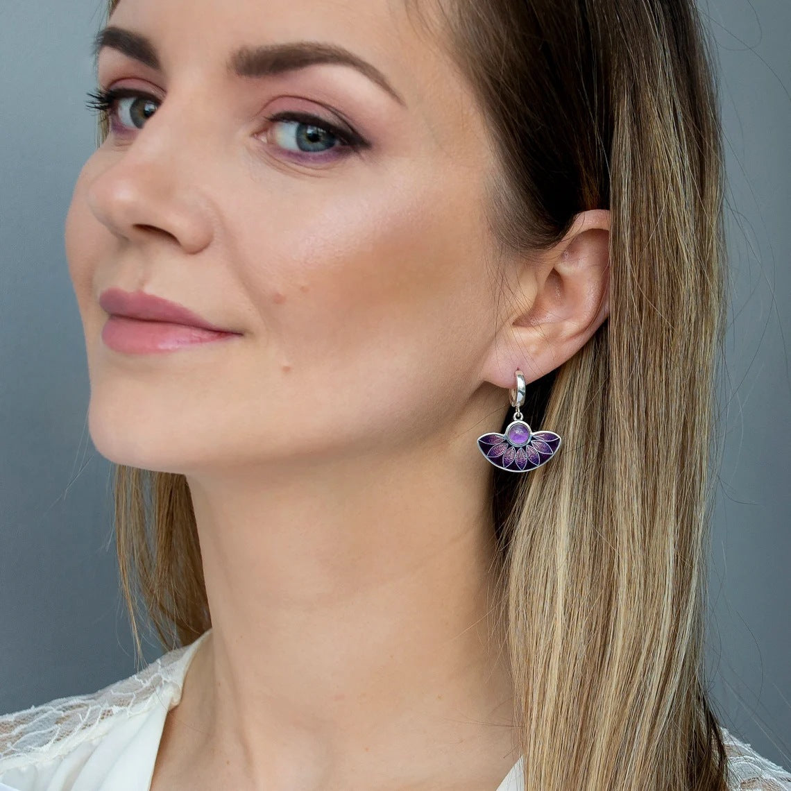 Sell Creative Colorful Purple Enamel Flowers – Thoughtful Gifts — 1