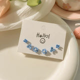 Sterling Silver Needle Stud Earrings For Women Simple – Gifts for Her — 17