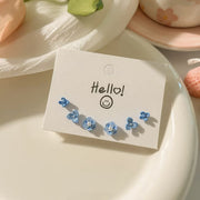 Sterling Silver Needle Stud Earrings For Women Simple – Gifts for Her — 17