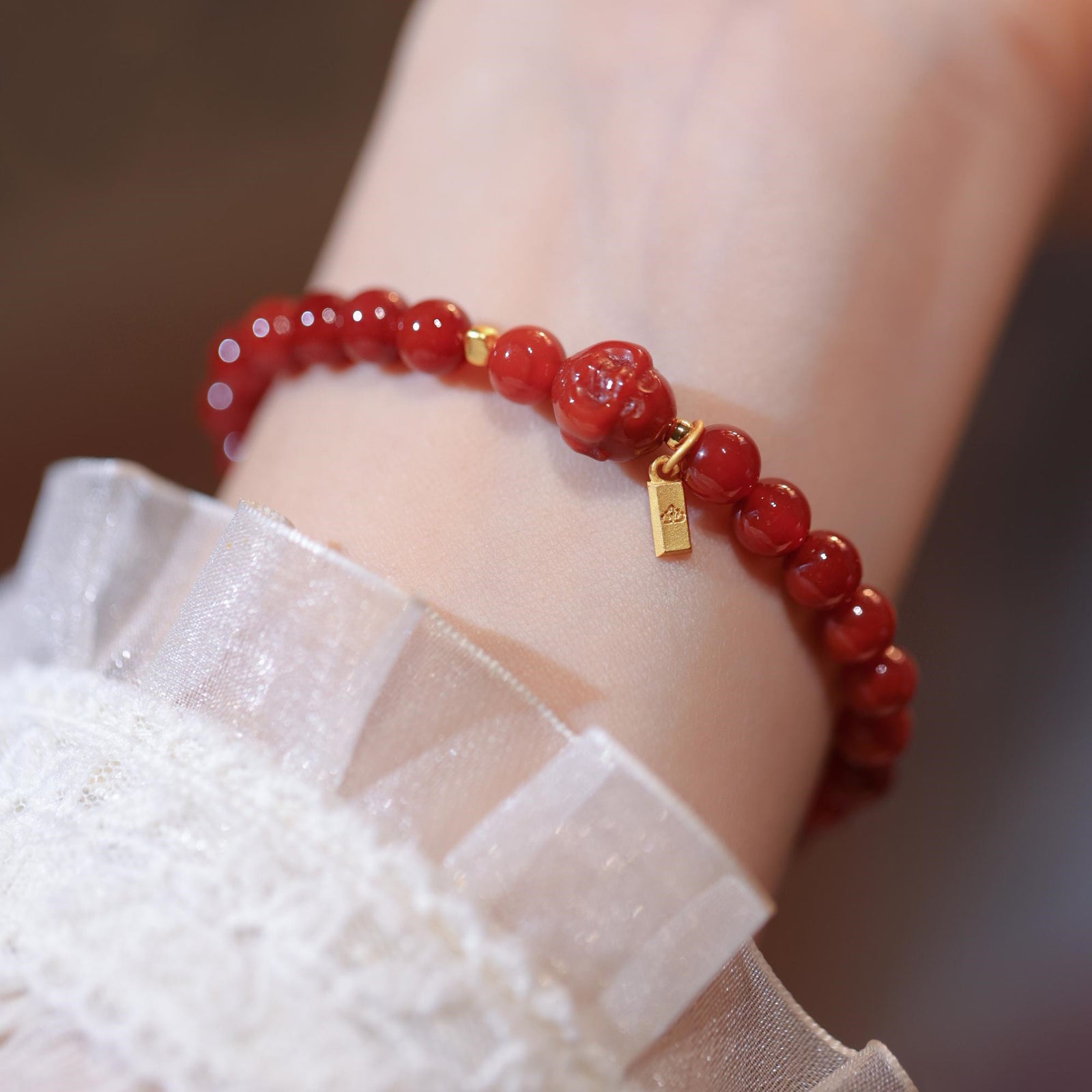 Natural Single Circle Agate String With Small – Jewelry Gift Ideas — 1