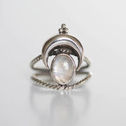 Creative Bohemian Retro Moon Stone Ring Fashion Girl – Stylish Gifts — 2