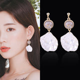 Mosquito Coil Colorful Acrylic Shell Petal Earrings – Surprise Gifts — 9