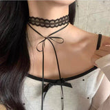 Vintage Lace Strap Necklace Clavicle Chain – Jewelry Gift Ideas — 1