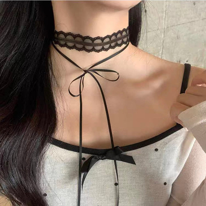 Vintage Lace Strap Necklace Clavicle Chain – Jewelry Gift Ideas — 1