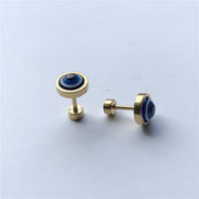 Personality Men's Stainless Steel Eye Pattern Stud – Gifts for Him — 6