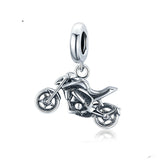 S925 Sterling Silver Motorcycle Pendant Bracelet – Jewelry Gift Ideas — 2