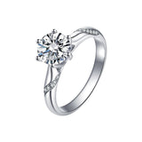Moissanite White D Color High Clarity Ring – Stylish Gifts — 2