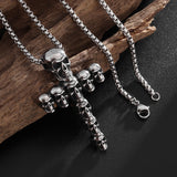 Vintage Skull Cross Pendant Necklace – Jewelry Gift Ideas — 3