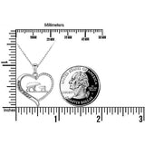 Fashion Mama Bear Crystal Heart Pendant Necklace – Jewelry Gift Ideas — 3