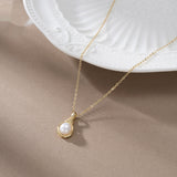 S925 Sterling Silver Natural Pearl Necklace – Jewelry Gift Ideas — 4