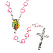Heart-Shaped Acrylic Rosary Necklace – Jewelry Gift Ideas — 3