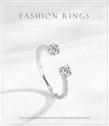 Fashion Entire Sterling Silver Ring For Women – Stylish Gifts — 3