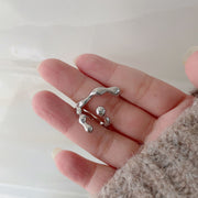 Female INS Wind Pearl Cold Wind Ring – Gifts for Her — 2