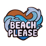 Glitter Beach Love Brooch Kawaii Wave Series – Jewelry Gift Ideas — 3