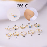 Colored Zircon Nose Rings Popular Piercing Fashion – Stylish Gifts — 3