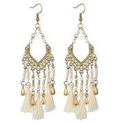 Bohemian Hollow Drop Oil Bead Long Earrings – Holiday Gift Ideas — 2