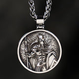 Men's Titanium Steel Warrior Necklace Pendant – Jewelry Gift Ideas — 1