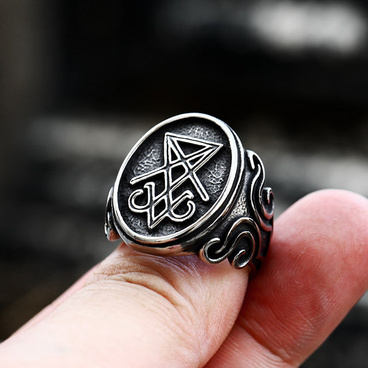 Retro Old Titanium Steel Ring In Europe And America – Stylish Gifts — 1